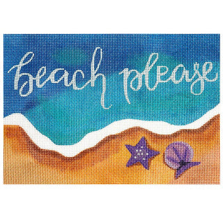 Beach, Please Painted Canvas Madeleine Elizabeth 
