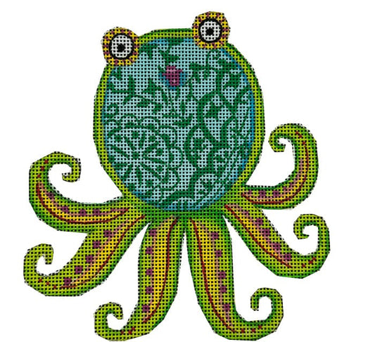 Beach & Sea: Sassy Octopus Painted Canvas Painted Pony Designs 