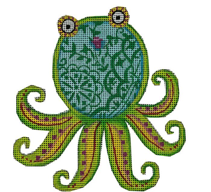 Beach & Sea: Sassy Octopus Painted Canvas Painted Pony Designs 
