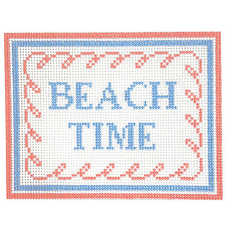 Beach Time Painted Canvas Goodpoint Needlepoint 
