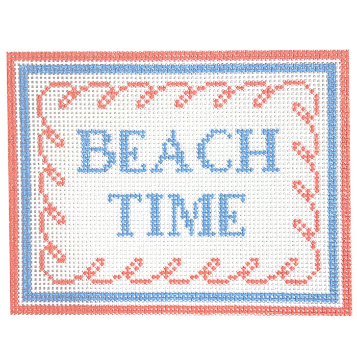 Beach Time Painted Canvas Goodpoint Needlepoint 
