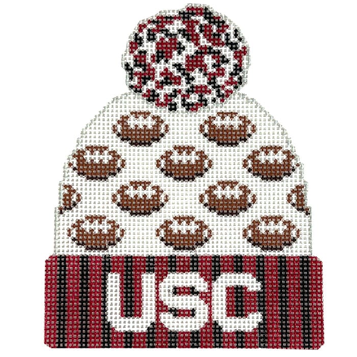 Beanie - USC Football Painted Canvas Lauren Bloch Designs 