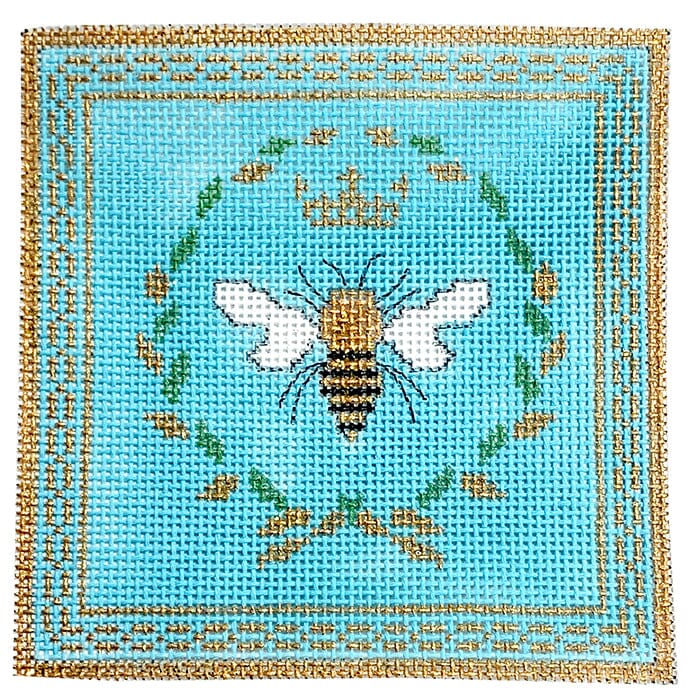 Bee Coast Teal Painted Canvas Funda Scully 