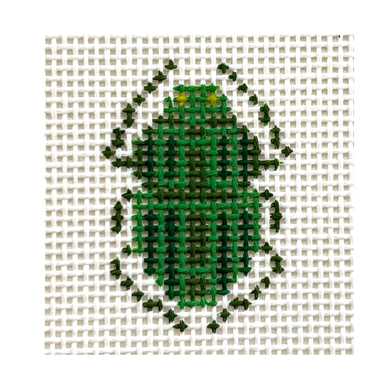 Beetle Bug Mini Painted Canvas MF Needlepoint  - 1