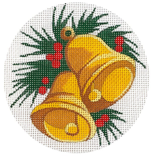 Bells Round Painted Canvas Danji Designs 