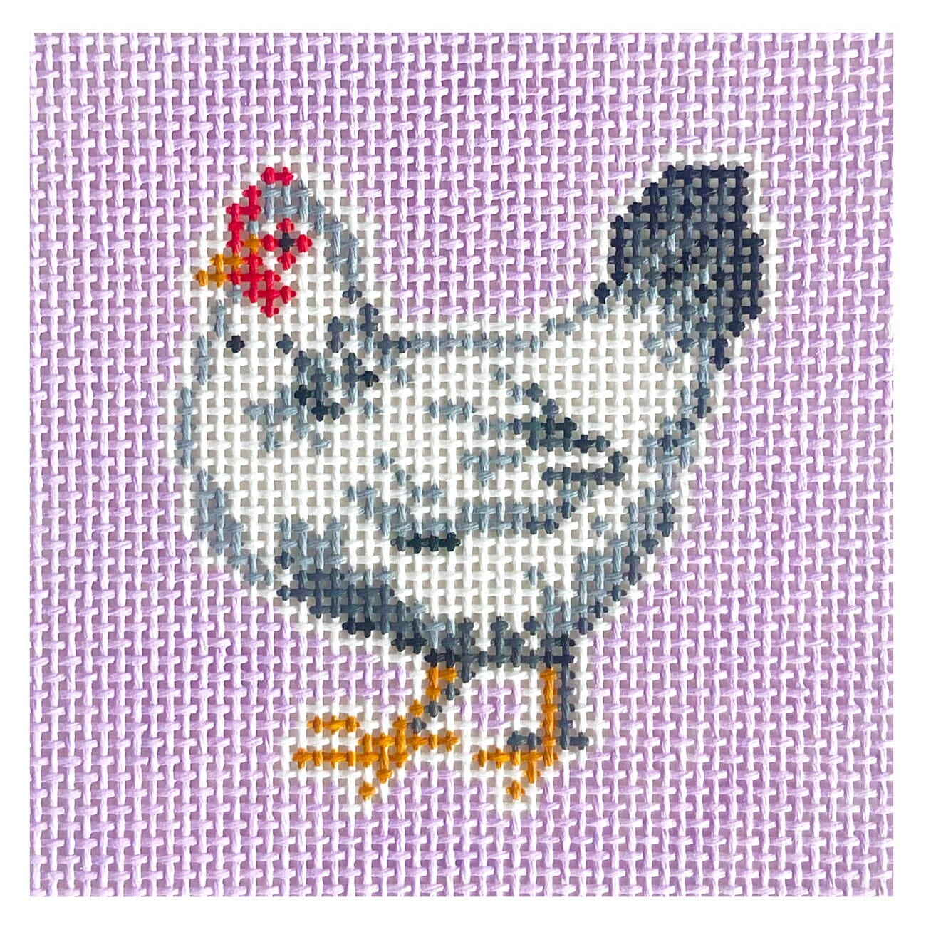Benedict Chicken Coaster Painted Canvas Alice & Blue  - 1