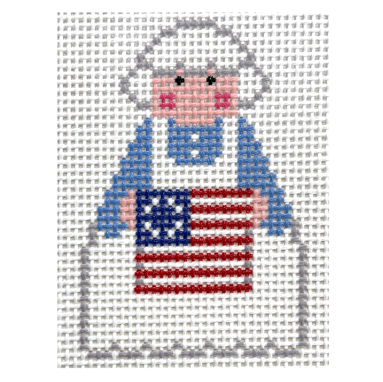 Betsy Ross Angel Painted Canvas KCN Designers  - 1