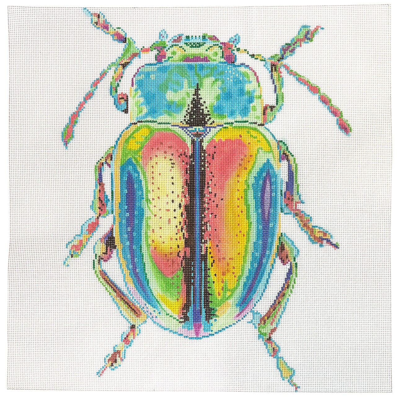 Big Bug   Psychedelic Painted Canvas The Meredith Collection  - 1