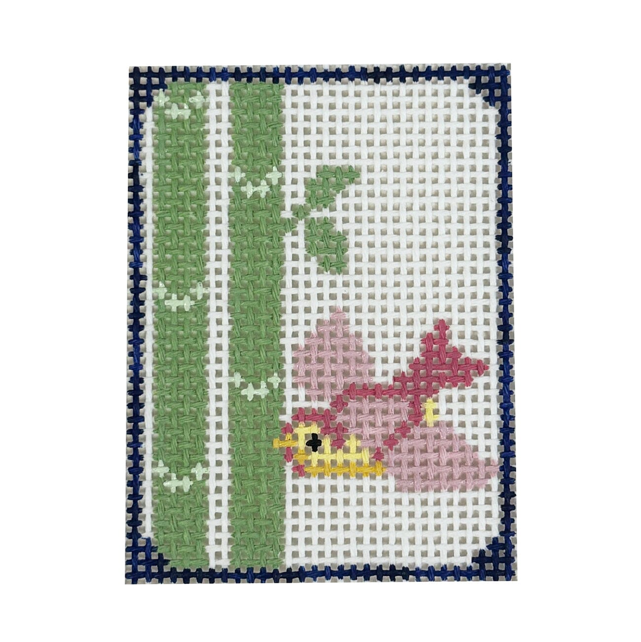 Bird Bam Mahjong Tile Painted Canvas Maura Nolan Designs 
