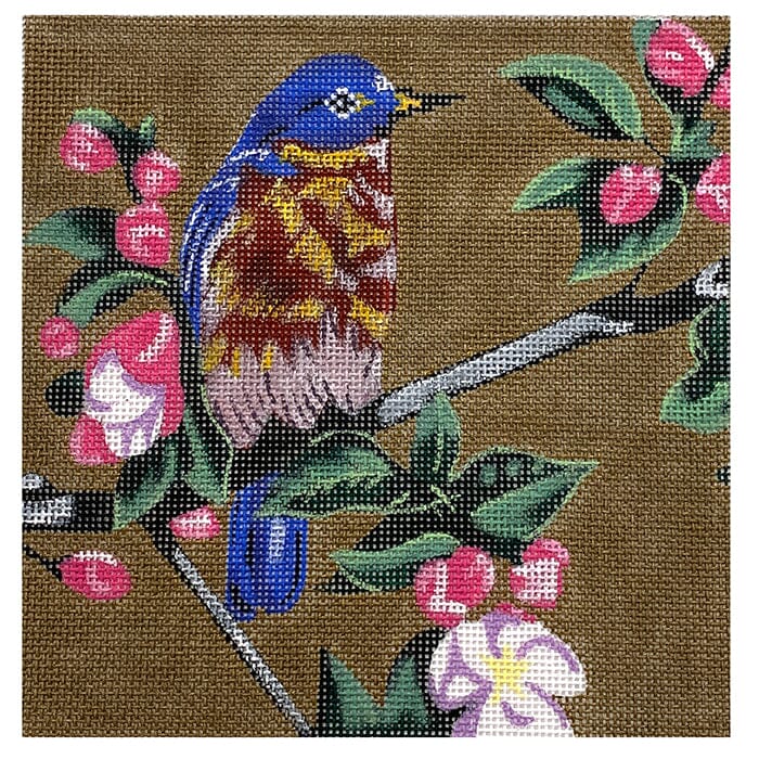 Bird Painted Canvas Vallerie Needlepoint Gallery  - 1