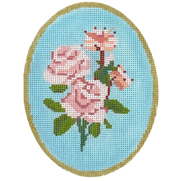 Birth Flowers: June Painted Canvas Atlantic Blue Canvas  - 1