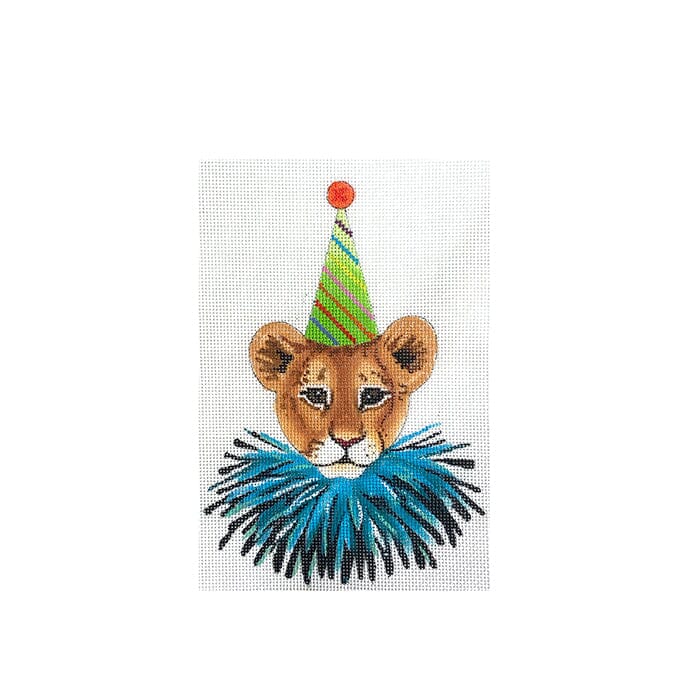 Birthday Baby Lion Head Painted Canvas Colors of Praise 
