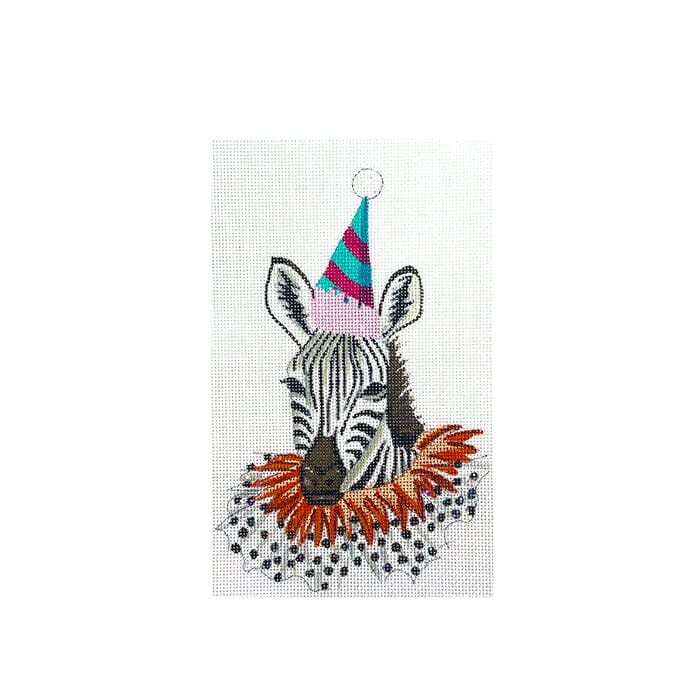 Birthday Baby Zebra Head Painted Canvas Colors of Praise 
