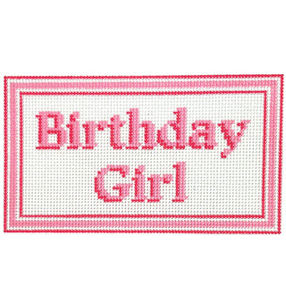 Birthday Girl Sign Painted Canvas Atlantic Blue Canvas 
