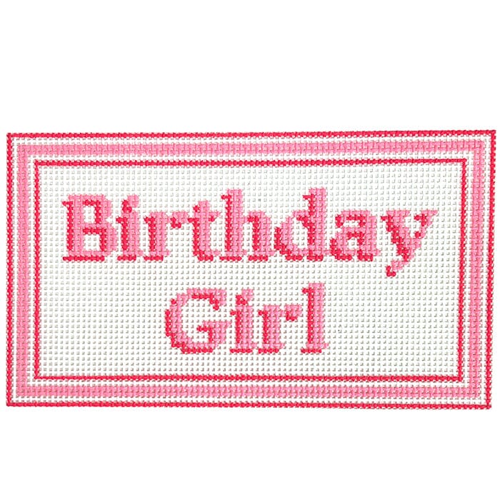 Birthday Girl Sign Painted Canvas Atlantic Blue Canvas 
