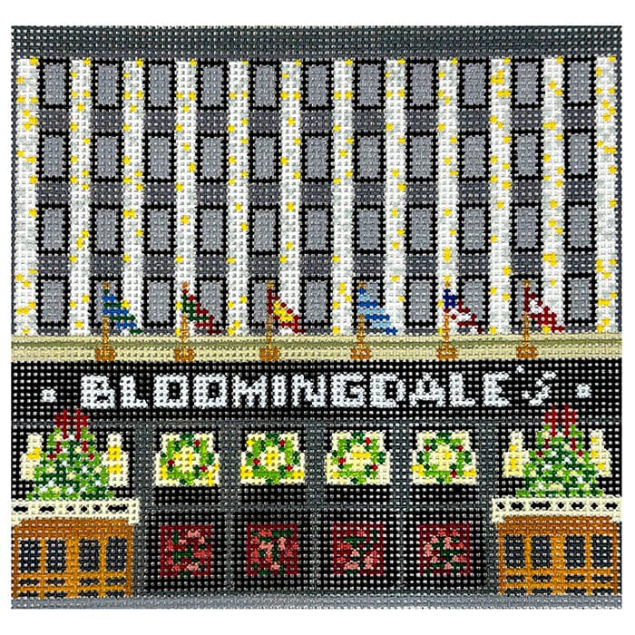 Bloomingdale's Store Front Painted Canvas The Gingham Stitchery 