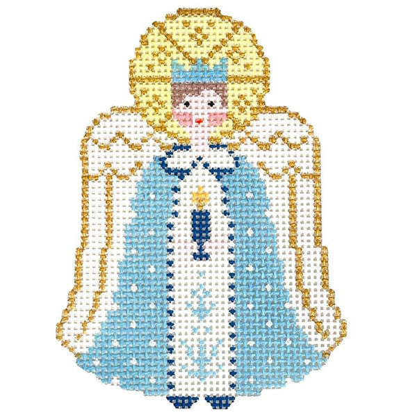 blue-angel-with-halo-painted-