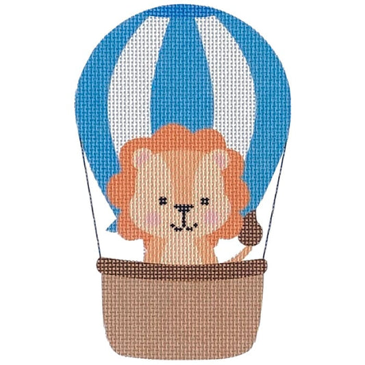 Blue Balloon Critter - Lion Printed Canvas Pepperberry Designs 