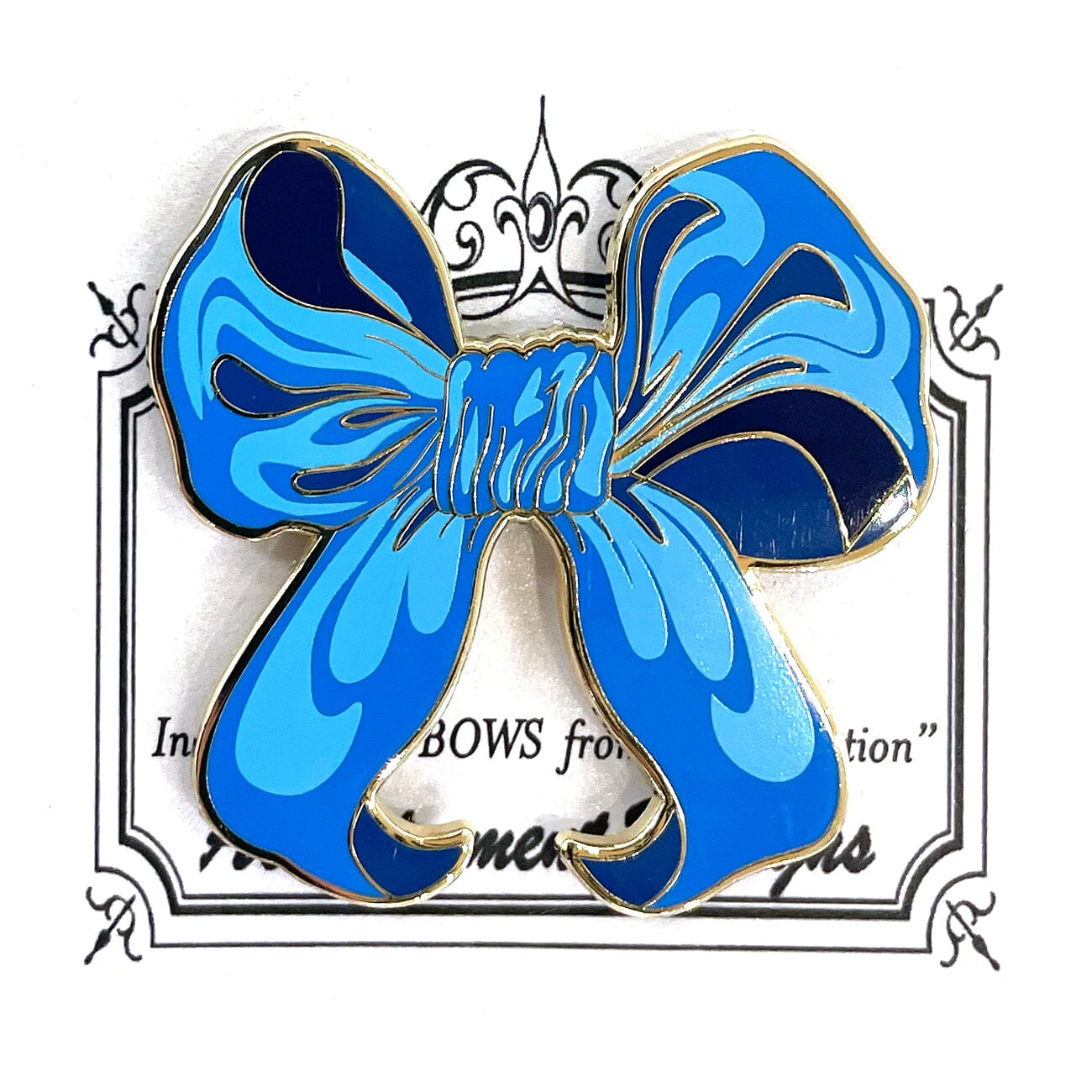 Blue Bow Needleminder Accessories Accoutrement Designs  - 1