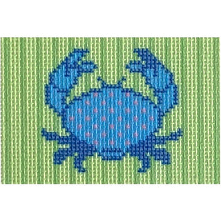 Blue Crab Insert Printed Canvas Two Sisters Needlepoint 

