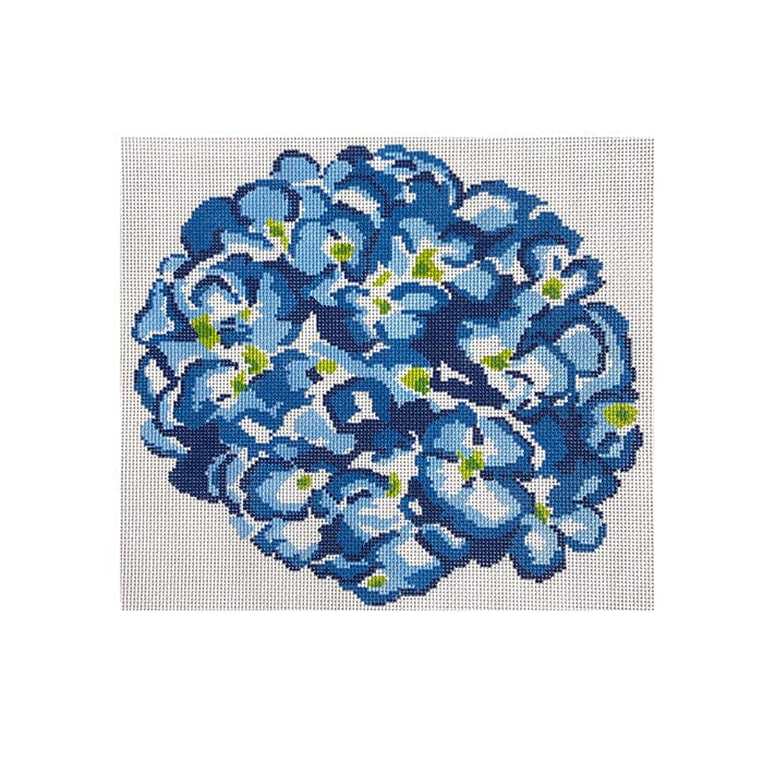 Blue Hydrangea Large Painted Canvas Initial K Studio 
