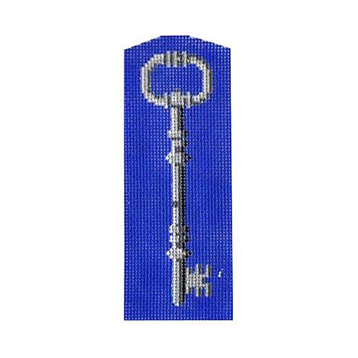 Blue Key Fob Painted Canvas Kirk & Bradley  - 1
