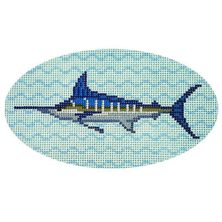 Blue Marlin   Fish Series Painted Canvas Atlantic Blue Canvas 

