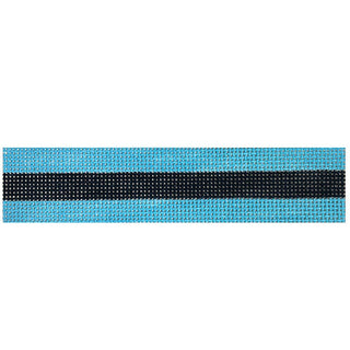 Blue / Navy Key Fob Painted Canvas Vallerie Needlepoint Gallery 

