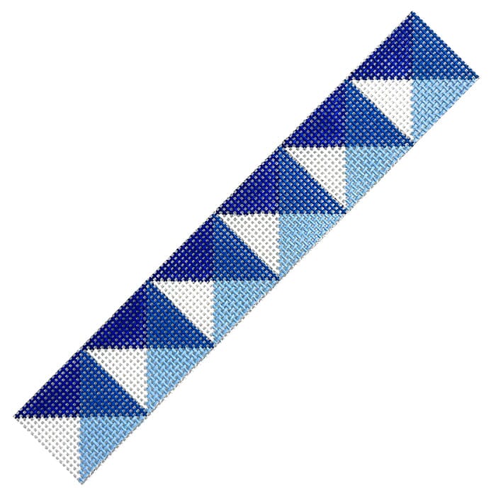 Blue Reflection Fob Painted Canvas Initial K Studio  - 1