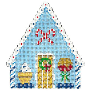 Blueberry House Painted Canvas Susan Roberts Needlepoint Designs Inc. 
