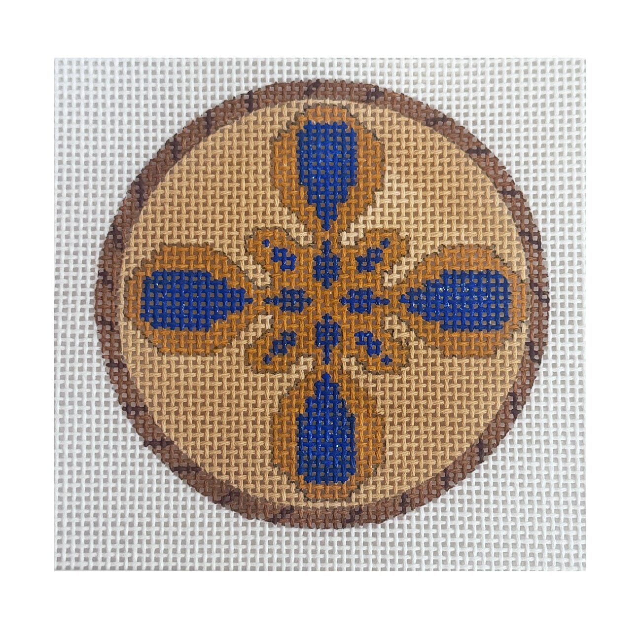 Blueberry Pie 3" Round Painted Canvas The Meredith Collection  - 1