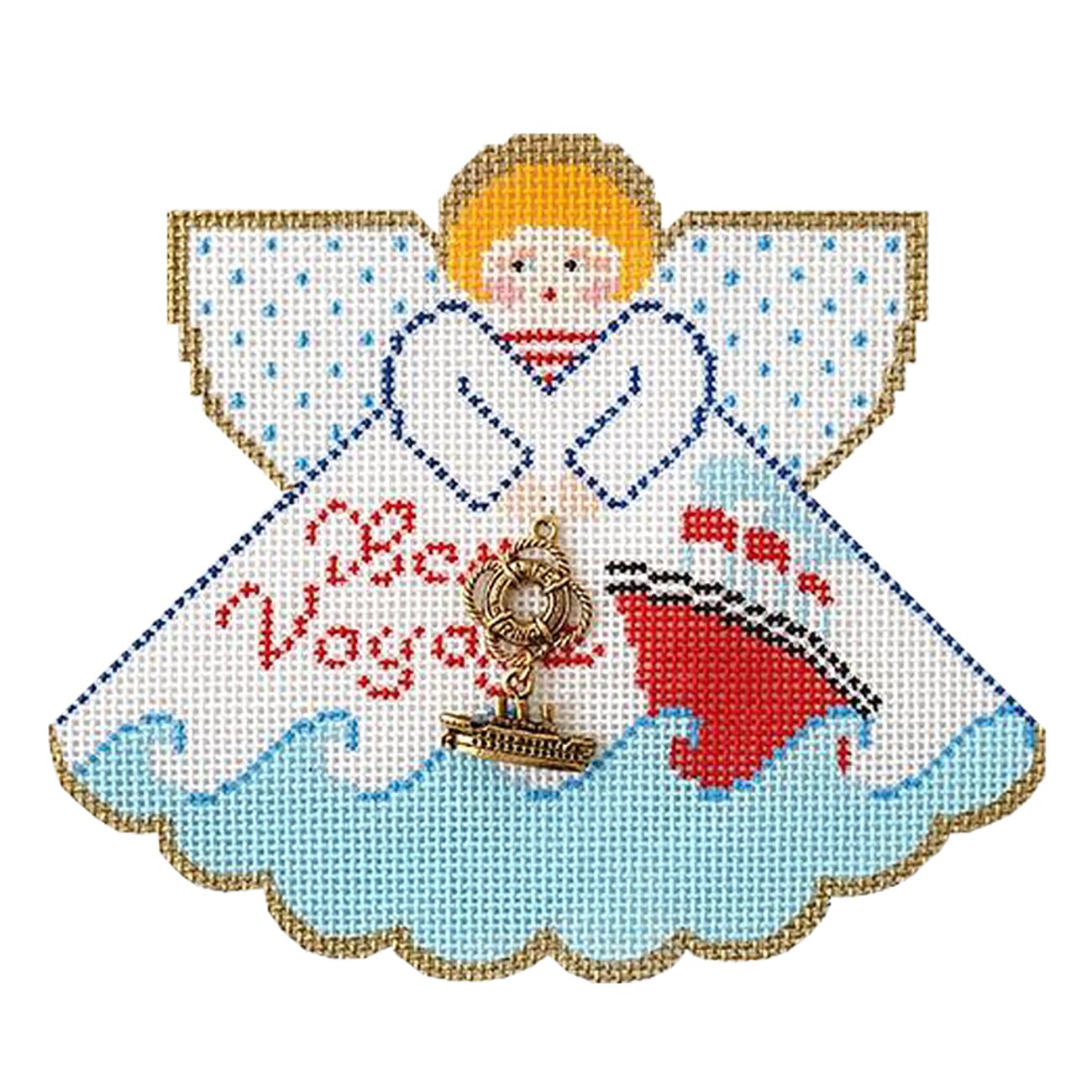 Bon Voyage Angel Painted Canvas Painted Pony Designs  - 1