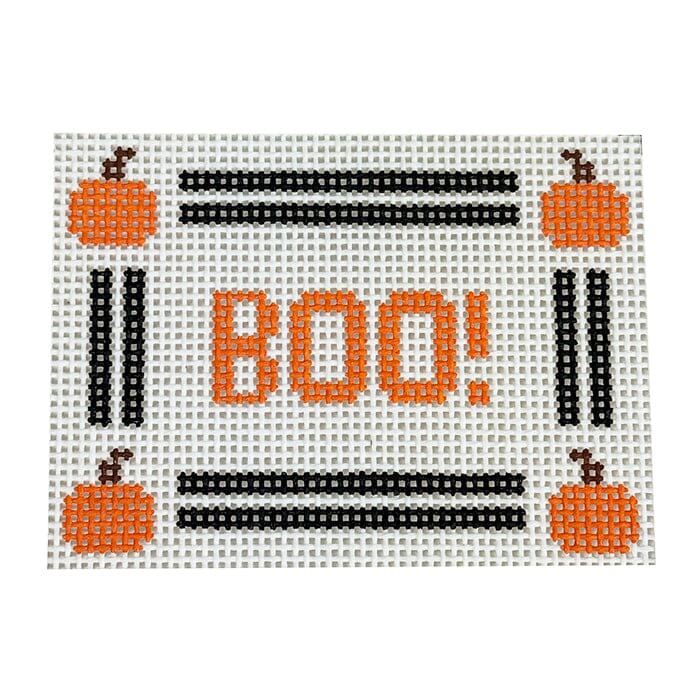 BOO! Canvas Painted Canvas Goodpoint Needlepoint 