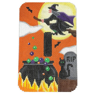 Boo Orange "O" Painted Canvas Pepperberry Designs 
