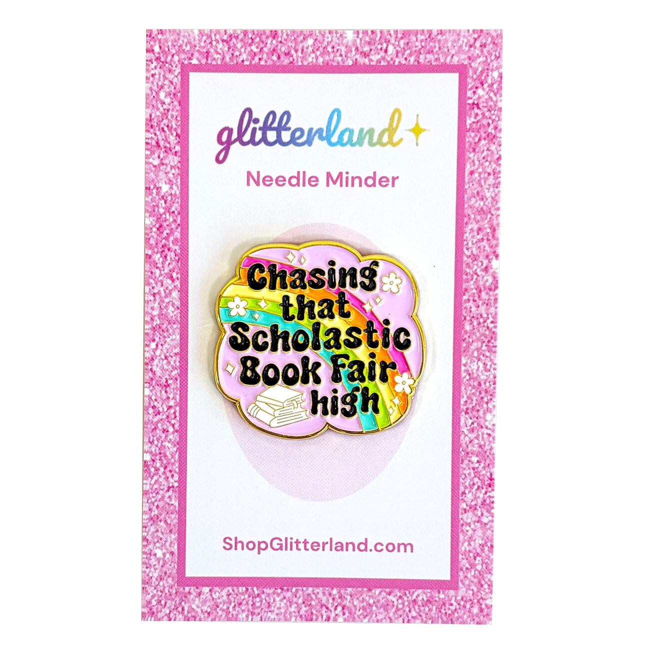 Book Fair High Bookish Needle Minder Accessories Glitterland  - 1