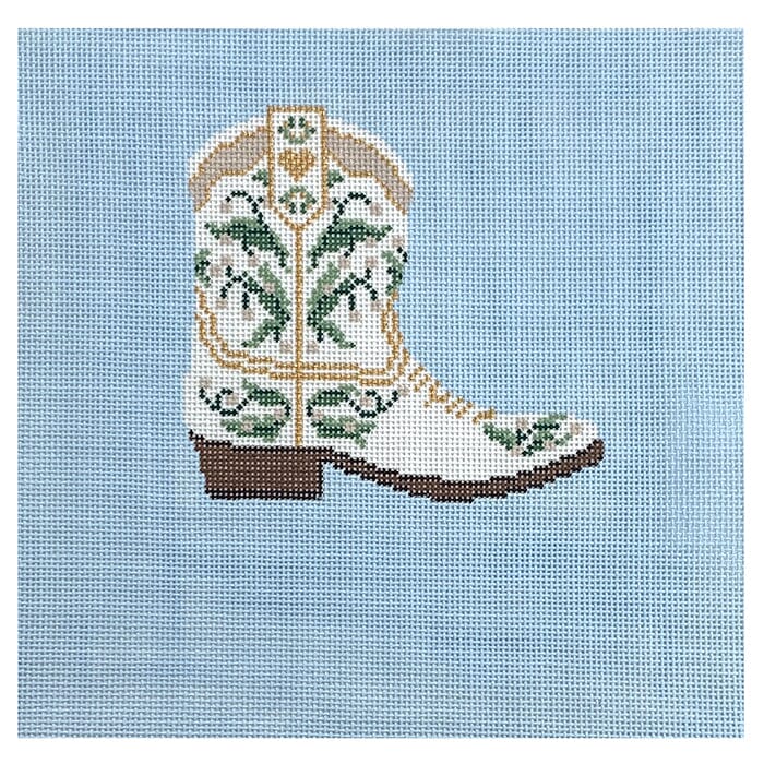 Boot Scoot Bride Painted Canvas Wipstitch Needleworks 