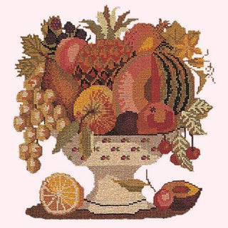 Bowl of Fruit Needlepoint Kit Kits Elizabeth Bradley Design Cream 

