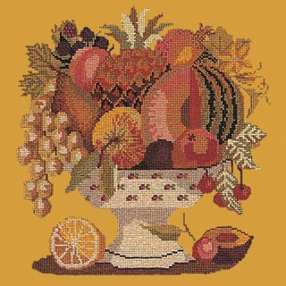 Bowl of Fruit Needlepoint Kit Kits Elizabeth Bradley Design Yellow 
