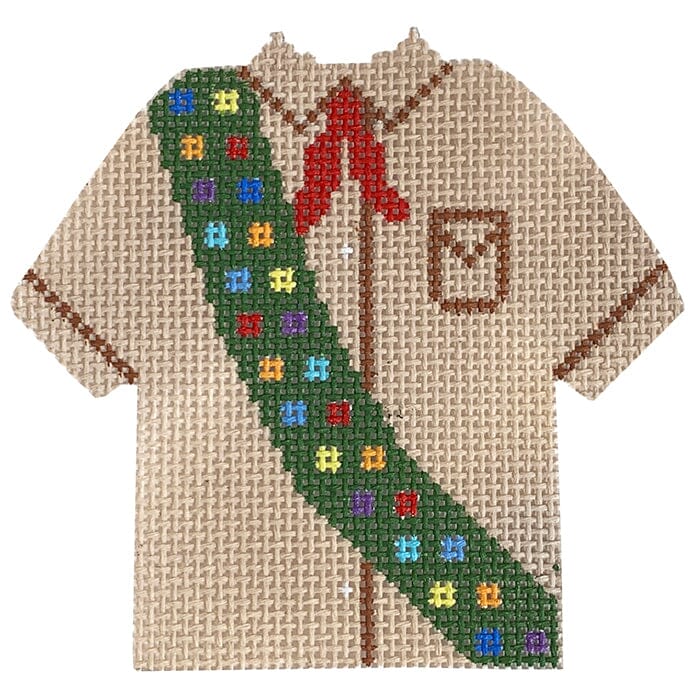 Boy Scous Pullover Painted Canvas Stitch Its  - 1