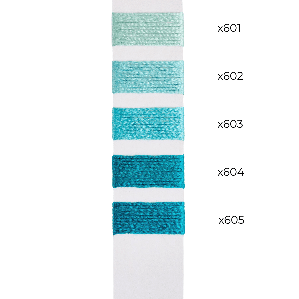 Bradley Silk   Aqua Color Family Silk Thread Bradley Threads  - 1