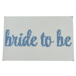 Bride to Be Clutch Insert Painted Canvas Evergreen Needlepoint 
