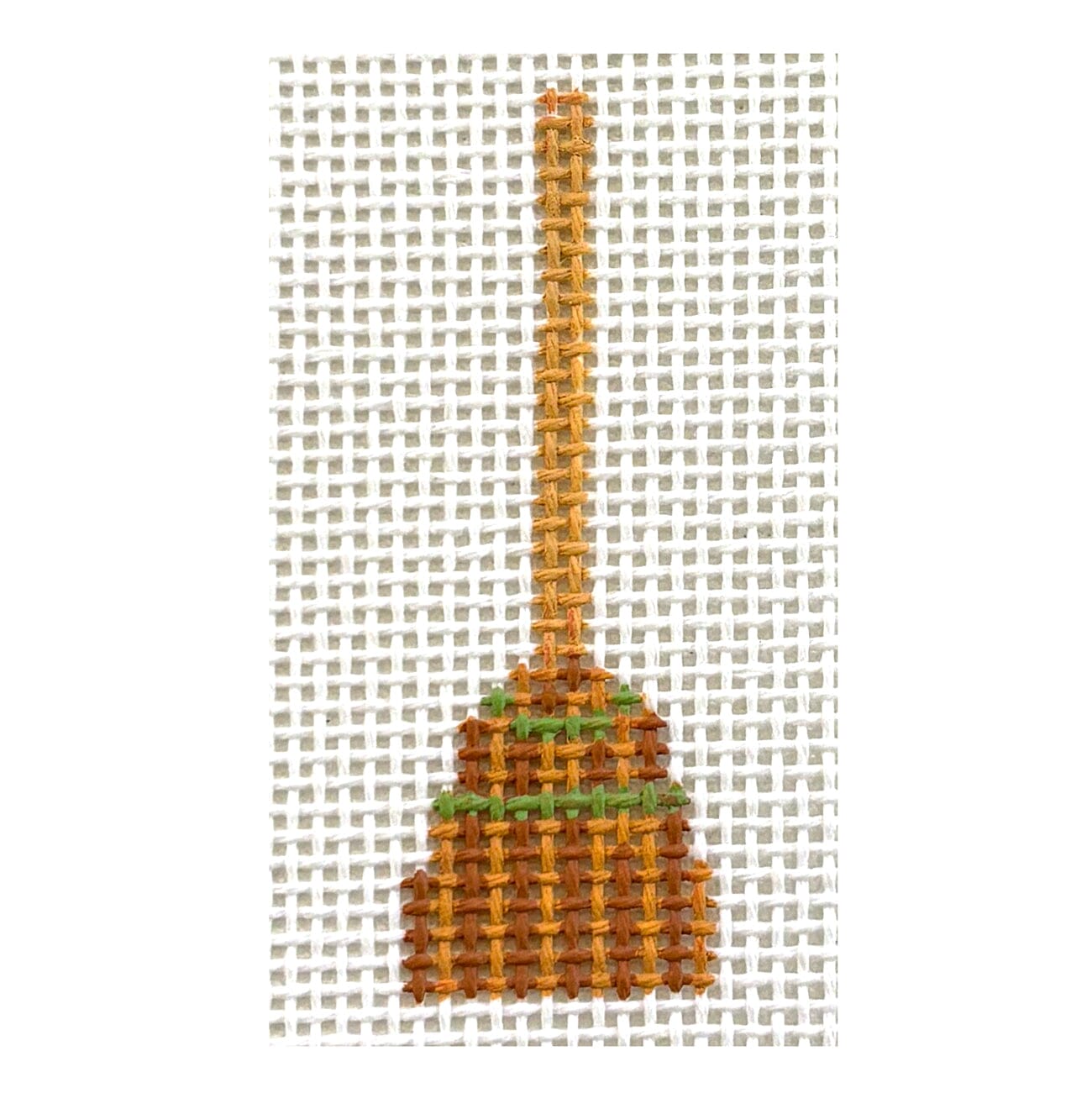 Broom Mini Painted Canvas MF Needlepoint  - 1