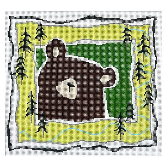 Brown Bear & Trees Painted Canvas Pippin 