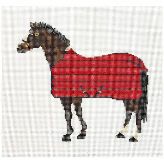 Brown Horse / Red Blanket Printed Canvas PIP & Roo 
