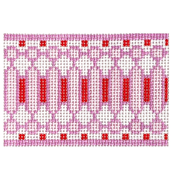 Bubble Chain Wallet Insert   Lilac / Red Painted Canvas Rachel Barri Designs 
