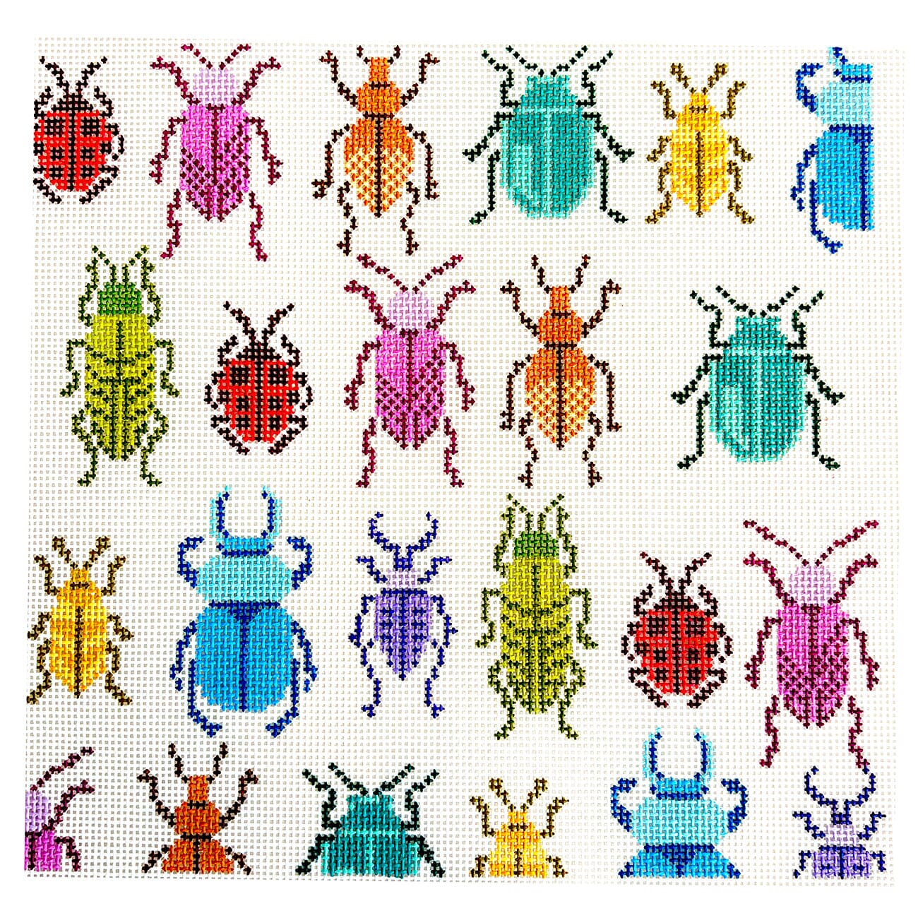 Bugs! 10x10 Painted Canvas Mopsey Designs  - 1