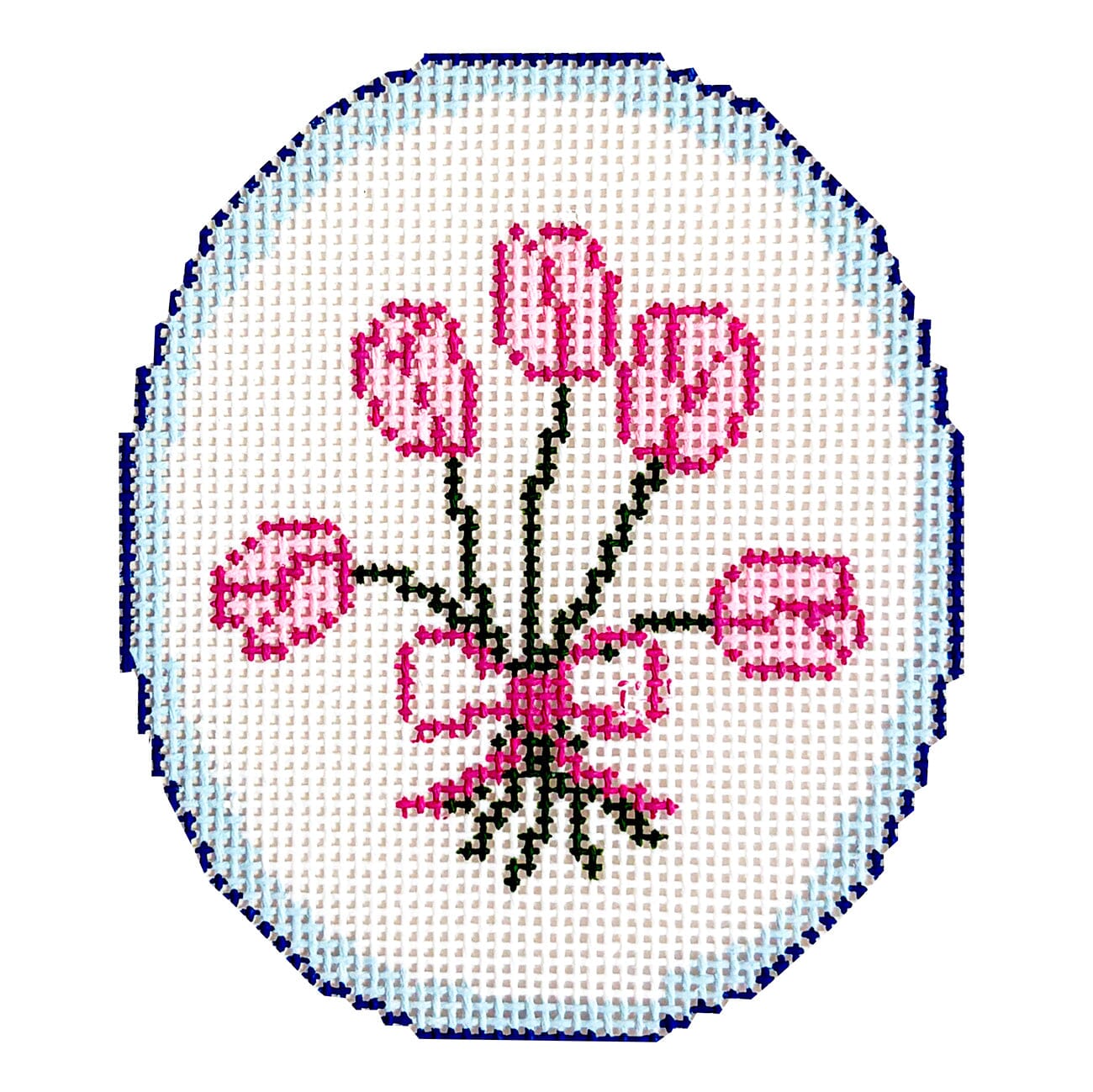 Bunch of Tulips Painted Canvas Dogwood Needlepoint  - 1