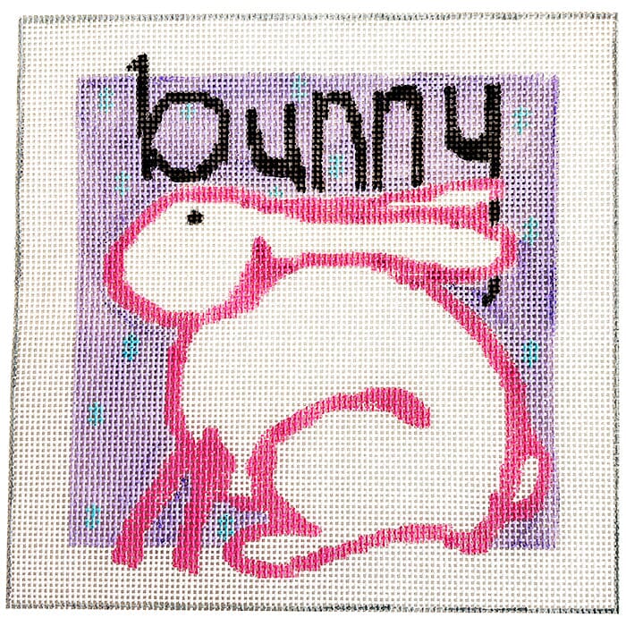 Bunny 8"   Children's Collection Painted Canvas Jean Smith  - 1