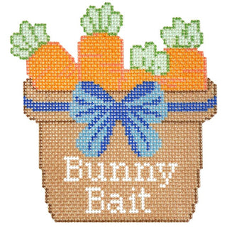 Bunny Bait Painted Canvas Ziggy Stitches 
