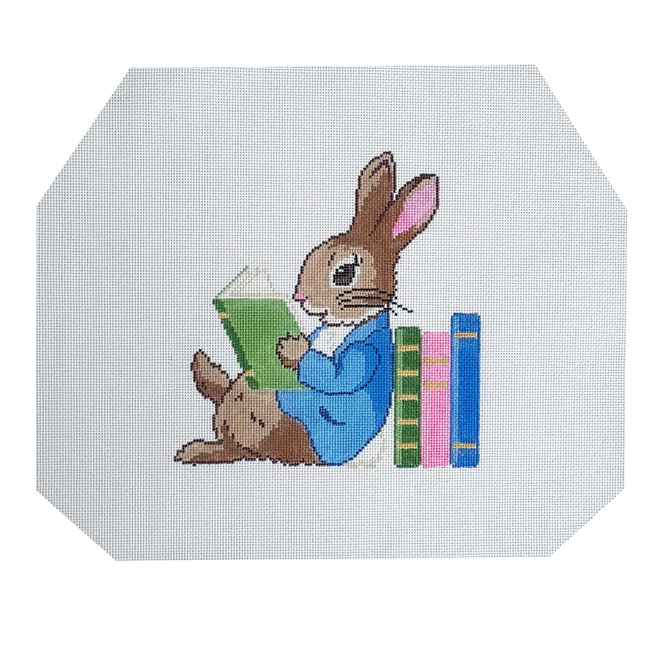 Bunny Rocker Painted Canvas Rachel Donley  - 1